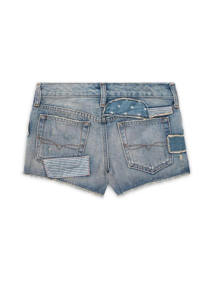 商品Ralph Lauren|Little Girl's & Girl's Distressed Denim Shorts,价格¥205,第2张图片详细描述