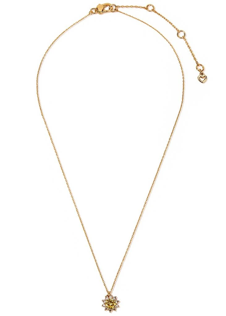 商品Kate Spade|Sunny Halo embellished gold-plated necklace,价格¥690,第1张图片