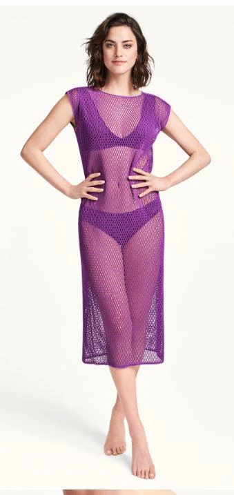 商品Wolford|Wolford Ladies Amethyst Xenia Simpe Net Dress, Size X-Small/Small,价格¥581,第1张图片