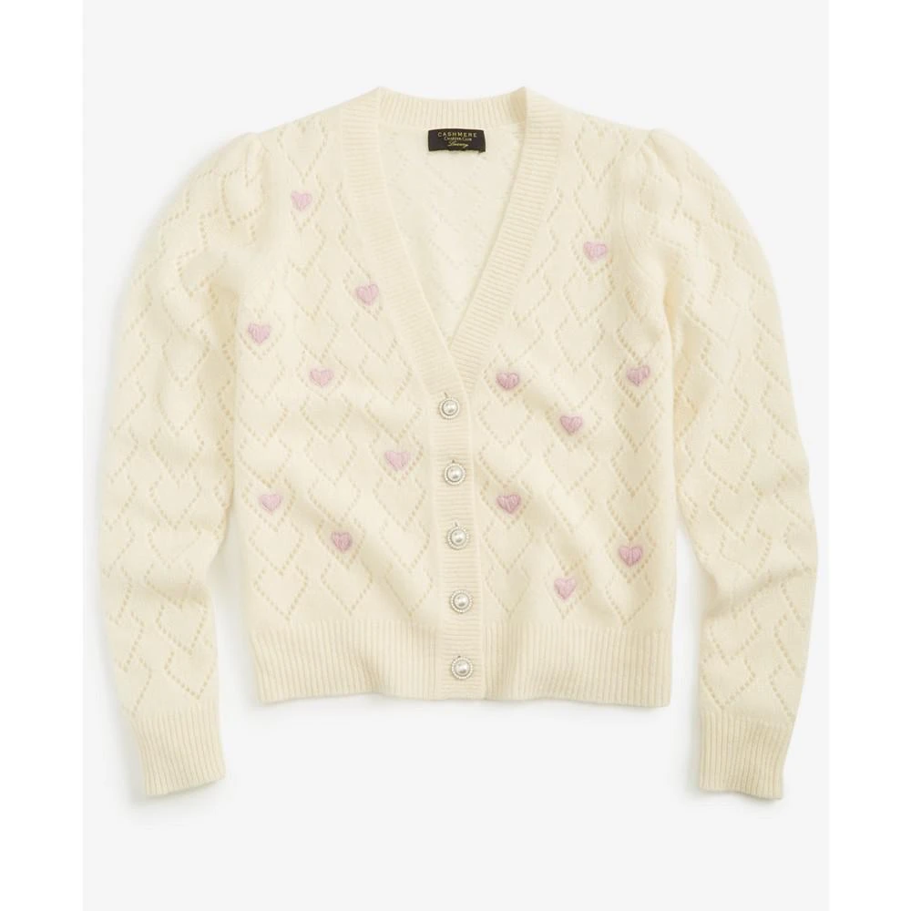 商品Charter Club|Women's 100% Cashmere Heart Pointelle Button Cardigan, Created for Macy's,价格¥380,第4张图片详细描述