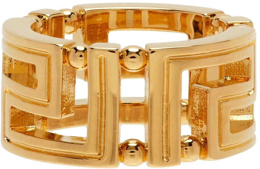 商品Versace|Gold Grecamania Ring,价格¥2002,第5张图片详细描述