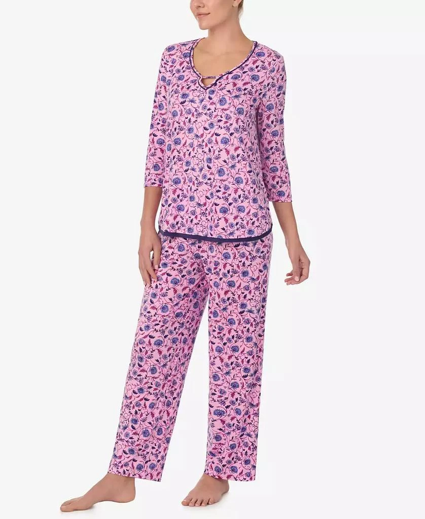 商品Ellen Tracy|Women's 3/4-Sleeve Pajama Pants Set,价格¥292,第1张图片