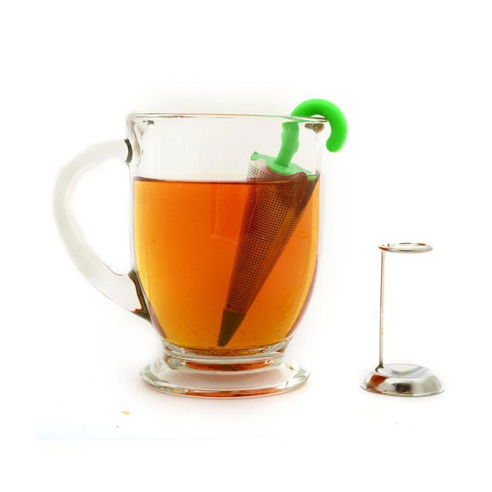 商品Norpro|Stainless Steel Umbrella Tea Infuser, Green,价格¥95,第2张图片详细描述