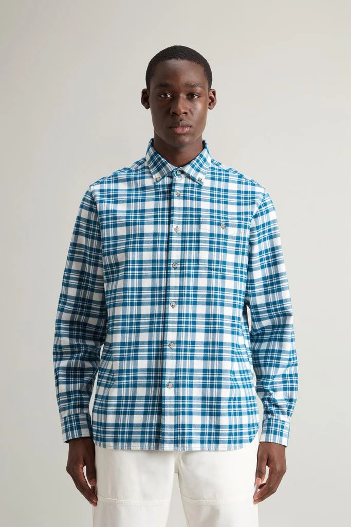 商品Woolrich|Traditional Flannel Check Shirt - Men - Red,价格¥1329,第1张图片