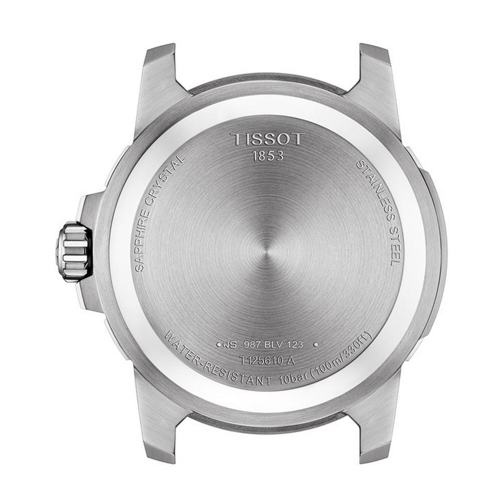 商品Tissot|Men's Swiss Supersport Stainless Steel Bracelet Watch 44mm,价格¥2763,第5张图片详细描述
