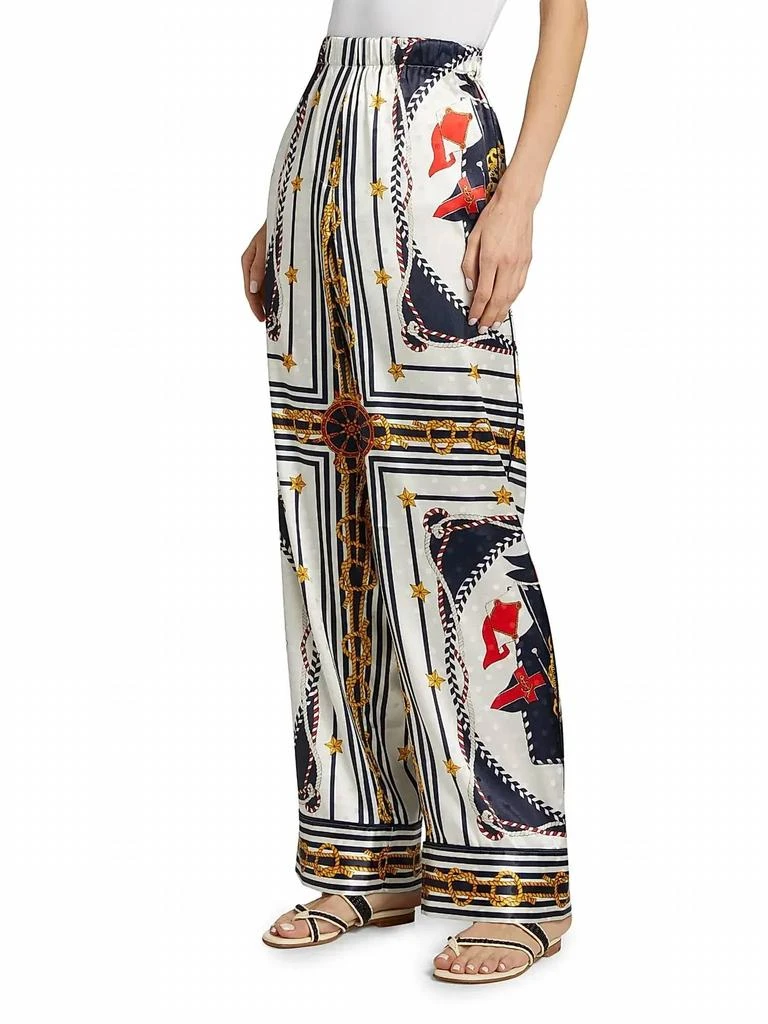 商品Ronny Kobo|Dora Satin Pants In Multi Scarf,价格¥3751,第2张图片详细描述