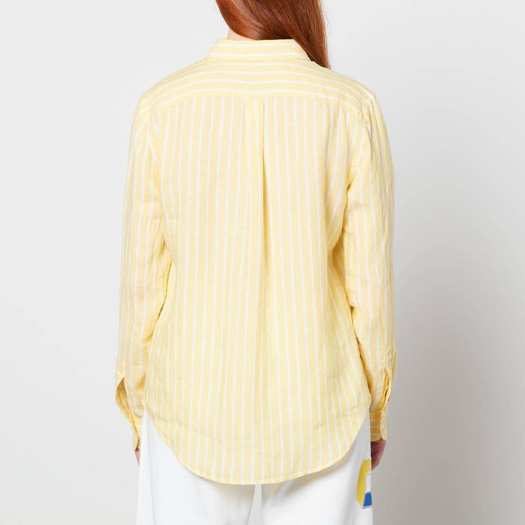商品Ralph Lauren|Polo Ralph Lauren Women's Relaxed Shirt - 1178 Oasis Yellow/White,价格¥611,第4张图片详细描述