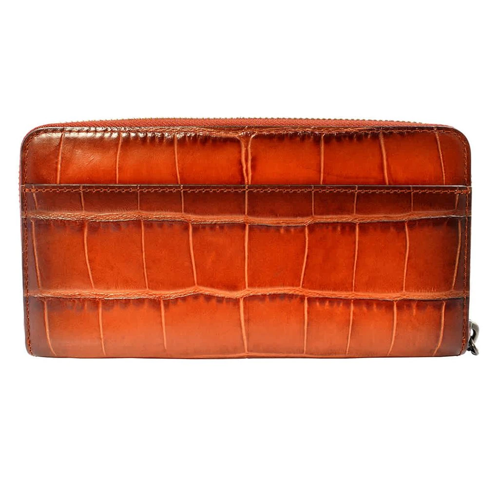 商品Coach|Coach Accordion Crocodile-embossed Leather Wallet,价格¥1495,第2张图片详细描述