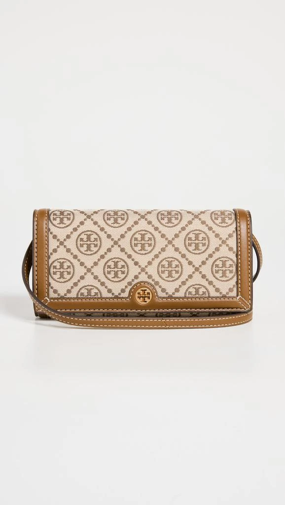 商品Tory Burch|Tory Burch T 交织字母提花钱包斜挎包,价格¥2609,第2张图片详细描述