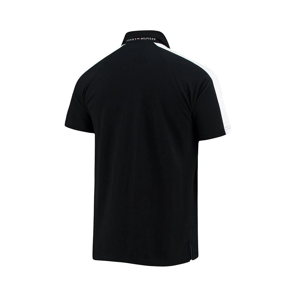 商品Tommy Hilfiger|Men's Black, White Carolina Panthers Holden Raglan Polo Shirt,价格¥390,第3张图片详细描述