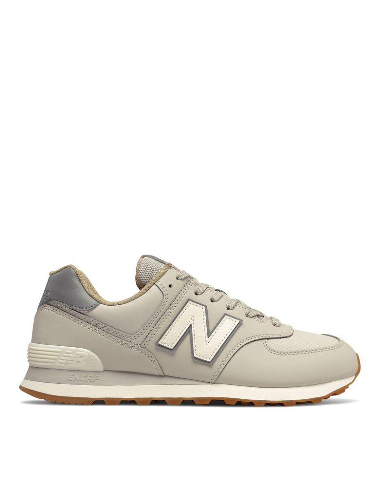 New Balance 574 trainers in light grey商品第1张图片规格展示