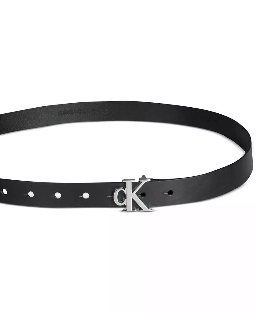 商品Calvin Klein|Women's CK Monogram Buckle Skinny Belt,价格¥171,第2张图片详细描述