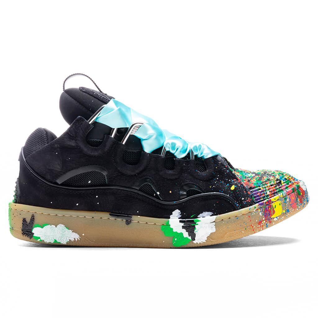 商品Lanvin|Lanvin x Gallery Dept. II Curb Sneakers - Black/Multicolor,价格¥7469,第1张图片