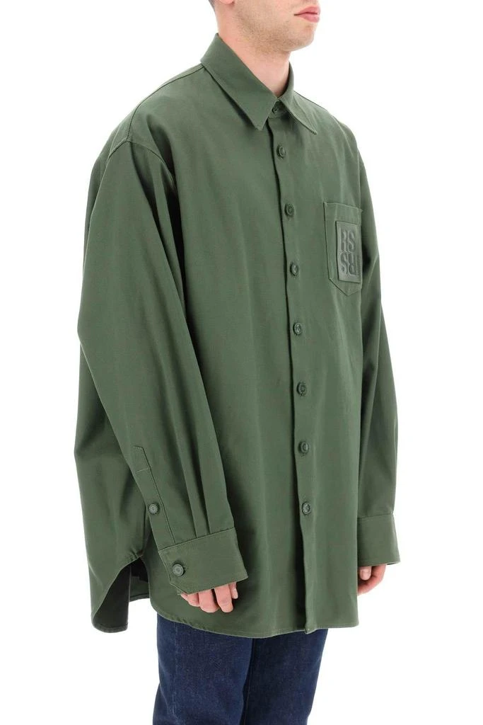 商品RAF SIMONS|OVERSIZED DENIM SHIRT WITH LOGO PATCH,价格¥2880,第3张图片详细描述