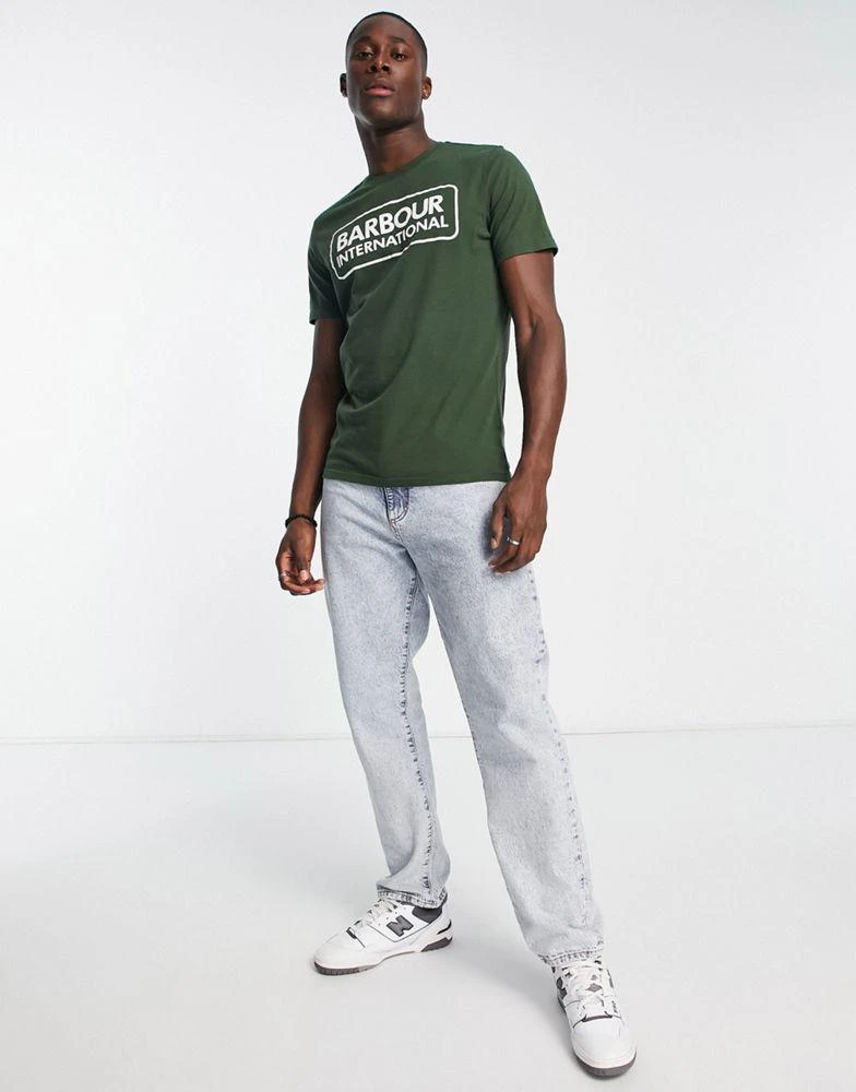 商品Barbour|Barbour International Essential box logo t-shirt in green,价格¥279,第3张图片详细描述