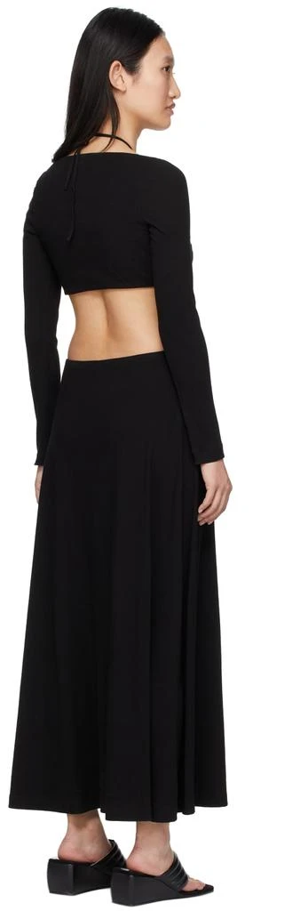商品ROSETTA GETTY|Black Ruched Drawstring Dress,价格¥1263,第3张图片详细描述