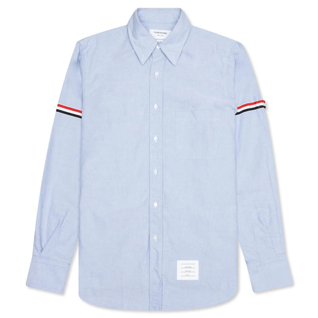 商品Thom Browne|Classic L/S Button Down Point Collar Shirt W/ GG Armband - Light Blue,价格¥3743,第1张图片