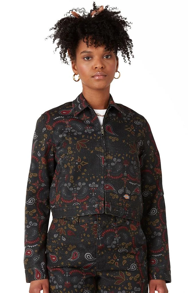 商品DICKIES|Reworked Eisenhower Jacket - Rinsed Black Bandana,价格¥404-¥413,第4张图片详细描述