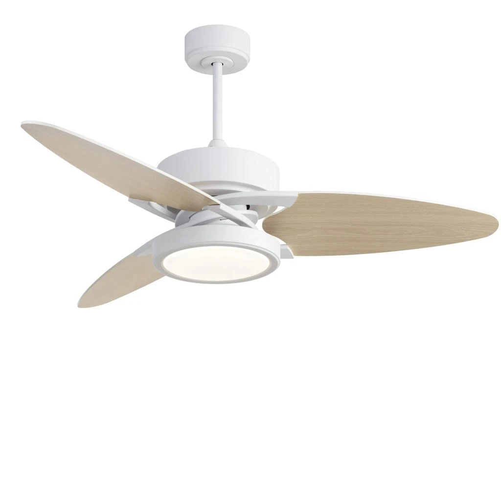 商品Simplie Fun|52 In Light wood Ceiling Fan Lighting,价格¥838,第1张图片