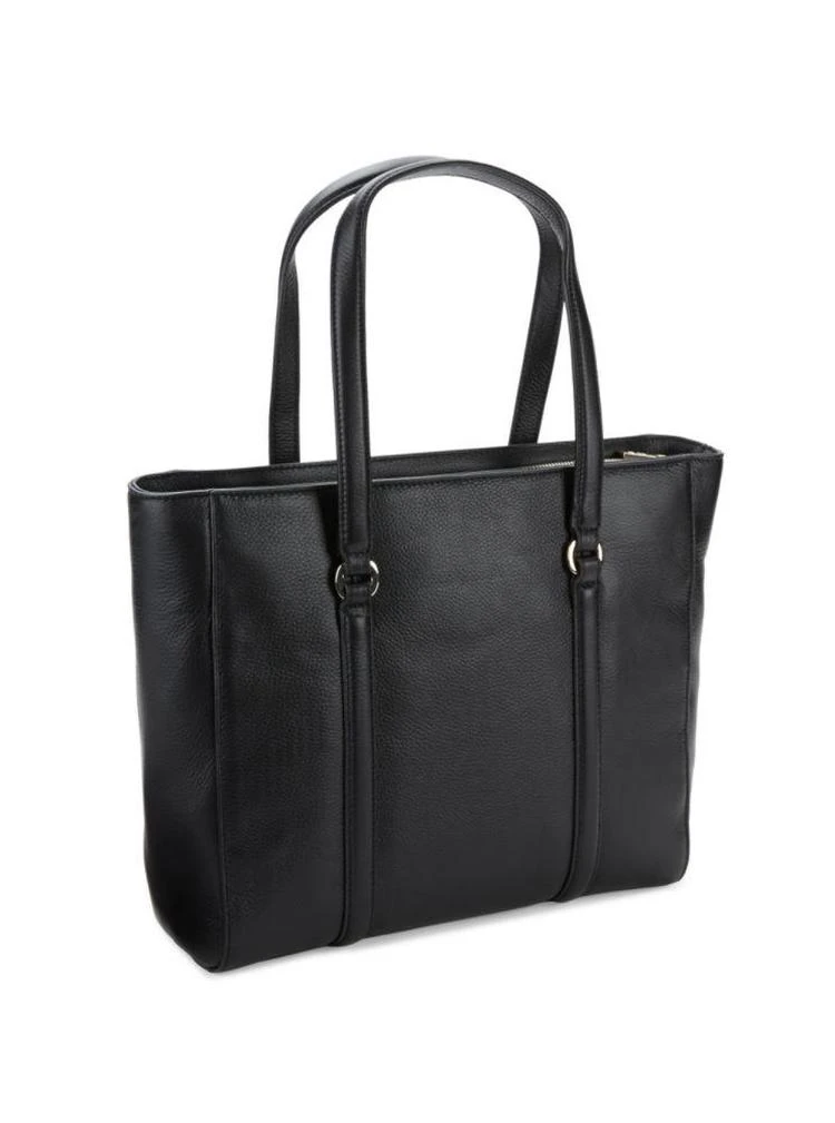 商品Moschino|Zippered Leather Tote,价格¥1651,第4张图片详细描述