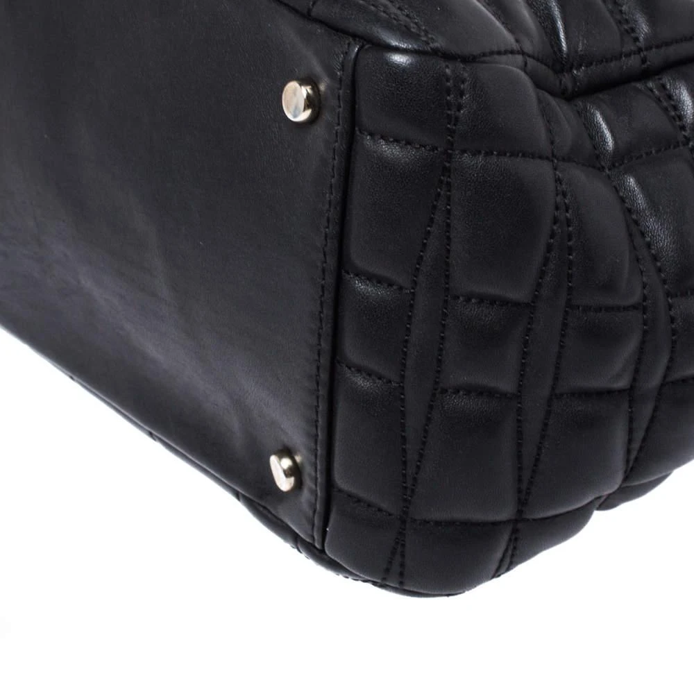 Kate Spade Black Square Quilted Leather Chain Tote 商品
