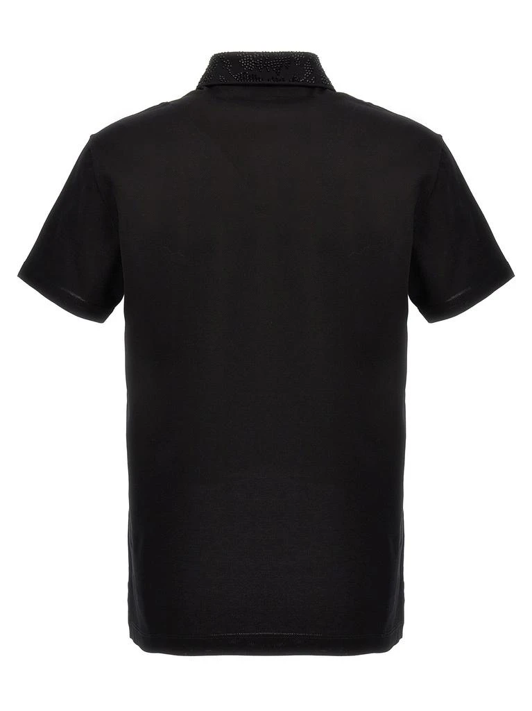 商品Versace|Logo Sequin  Shirt Polo Black,价格¥3306,第2张图片详细描述