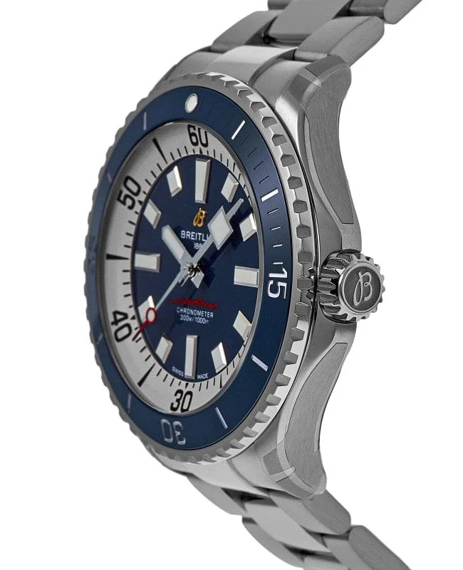 商品BREITLING|Breitling Superocean Automatic 46 Blue Dial Steel Men's Watch A17378E71C1A1-SD,价格¥27842,第3张图片详细描述