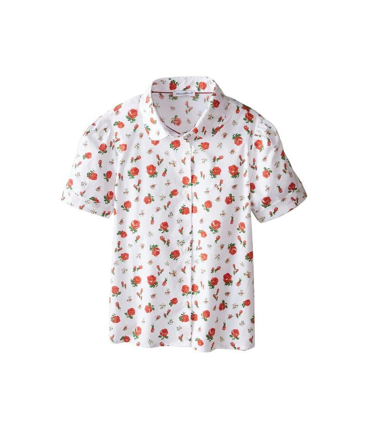 商品Dolce & Gabbana|幼儿/小童Dolce & Gabbana Kids Back to School Floral Print Shirt (Toddler/Little Kids),价格¥859,第1张图片