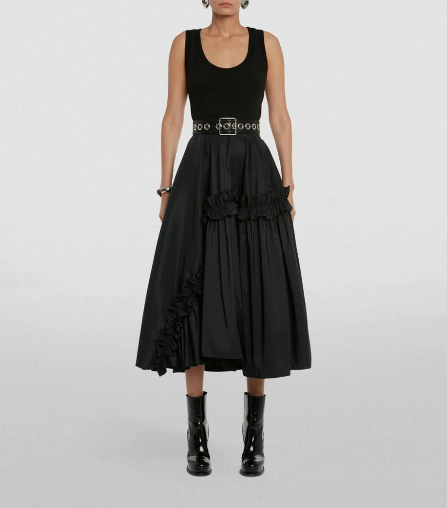 商品Alexander McQueen|Ruffled Racerback Midi Dress,价格¥18984,第3张图片详细描述