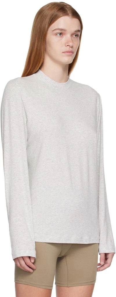 商品SKIMS|Gray SKIMS Boyfriend Sleep Long Sleeve T-Shirt,价格¥400,第2张图片详细描述