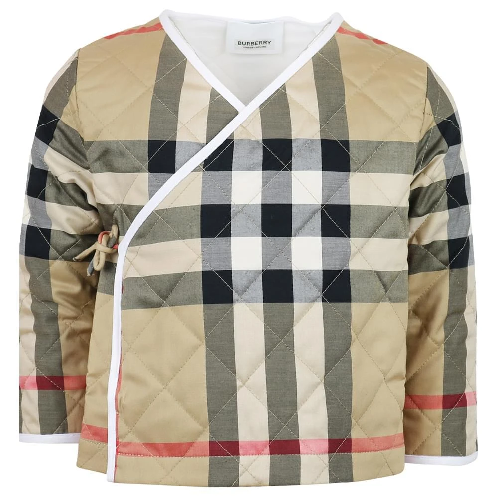 商品Burberry|Beige Check Diner Jacket,价格¥900,第1张图片