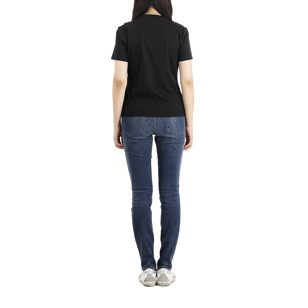 SALVATORE FERRAGAMO 女士黑色标志性短袖T恤 11-D464-708863商品第4张图片规格展示