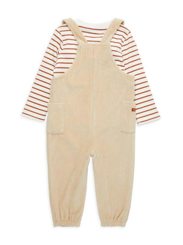 商品Tommy Hilfiger|Baby Boy’s 2-Piece Striped Tee & Overall Set,价格¥188,第2张图片详细描述