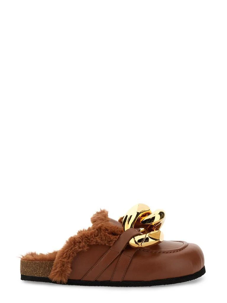 商品JW Anderson|J.W. ANDERSON MULE "CHAIN" WITH ECO-FUR,价格¥2869,第1张图片