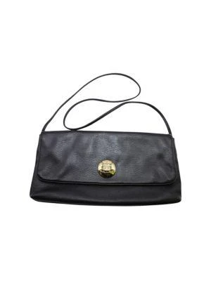 商品[二手商品] Vivienne Westwood|Vivienne Westwood Logo Detail Shoulder Bag In Black Leather,价格¥2572,第1张图片