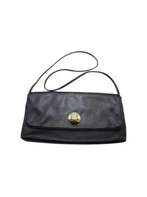 商品[二手商品] Vivienne Westwood|Vivienne Westwood Logo Detail Shoulder Bag In Black Leather,价格¥2620,第1张图片