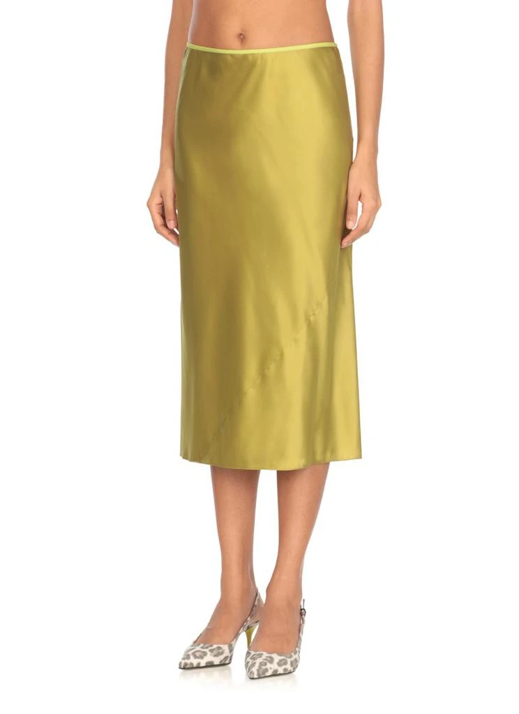 商品Dries Van Noten|Sleek Acid Green Silk Skirt,价格¥2872,第2张图片详细描述