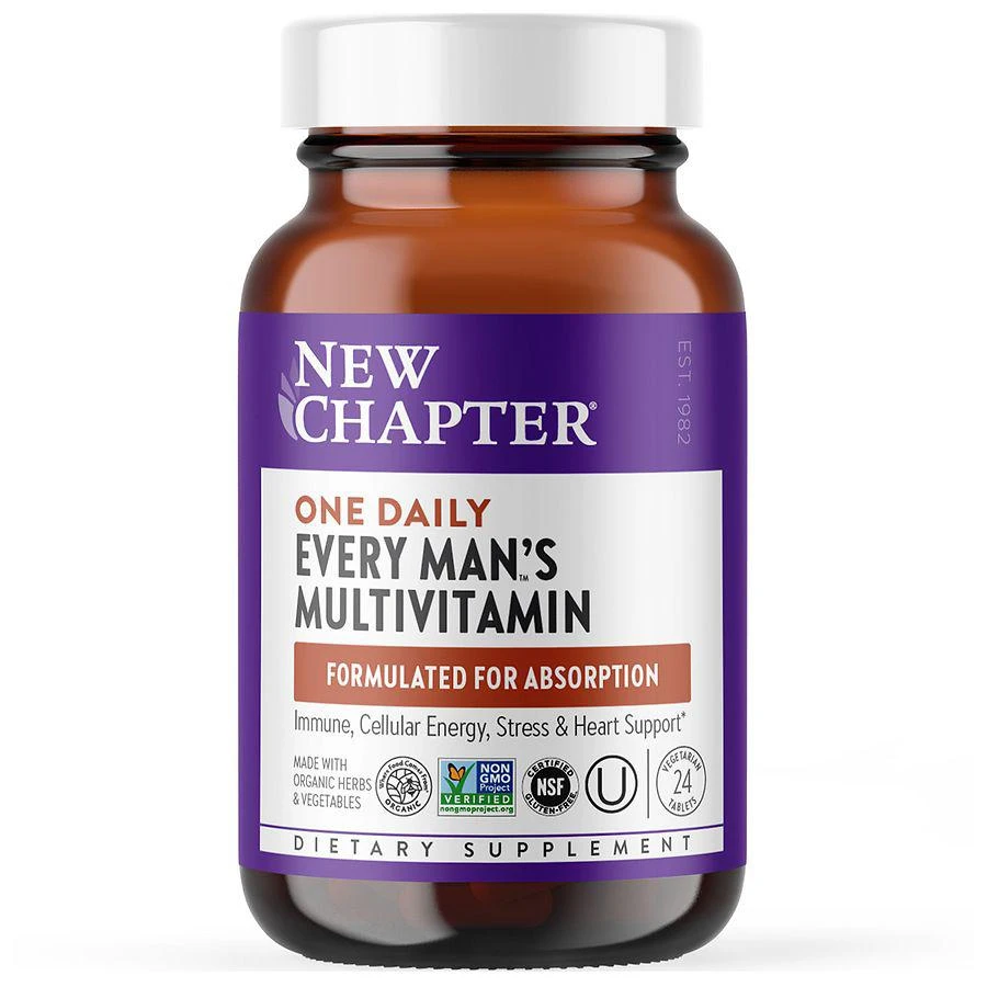 商品New Chapter|Every Man's One Daily Multivitamin, Tablets,价格¥122,第1张图片