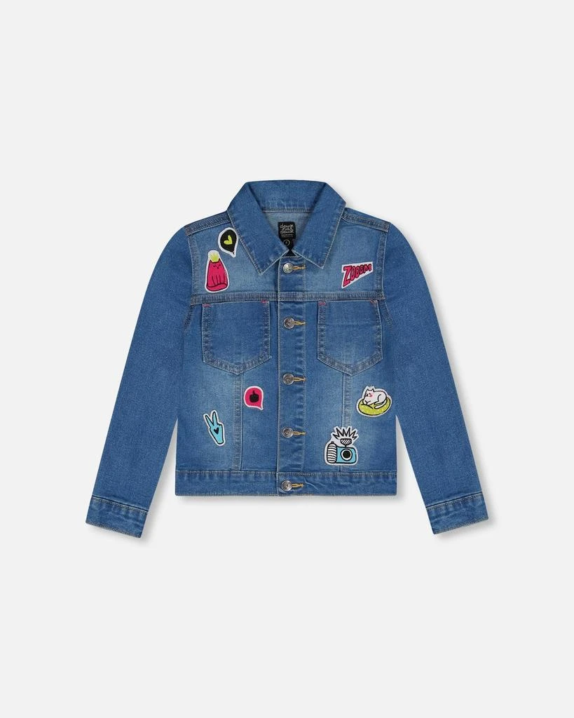 商品Deux par Deux|Jean Jacket With Funny Patches,价格¥604,第1张图片