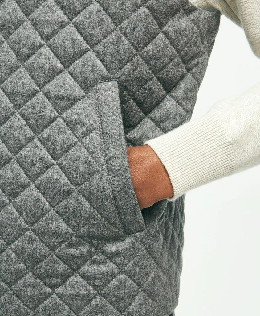 商品Brooks Brothers|Wool Down Diamond Quilted Vest,价格¥1158,第5张图片详细描述