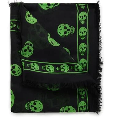 商品Alexander McQueen|Skull 104x120 骷髅围巾,价格¥1862,第3张图片详细描述