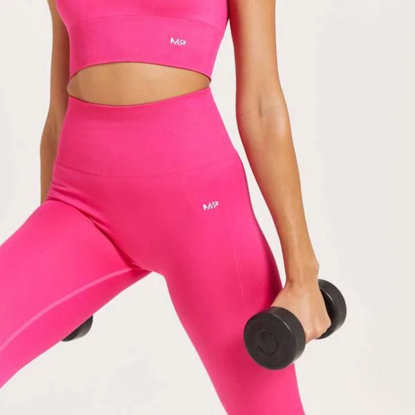 商品Myprotein|MP Women's Shape Seamless 7/8 Leggings - Magenta,价格¥216,第4张图片详细描述