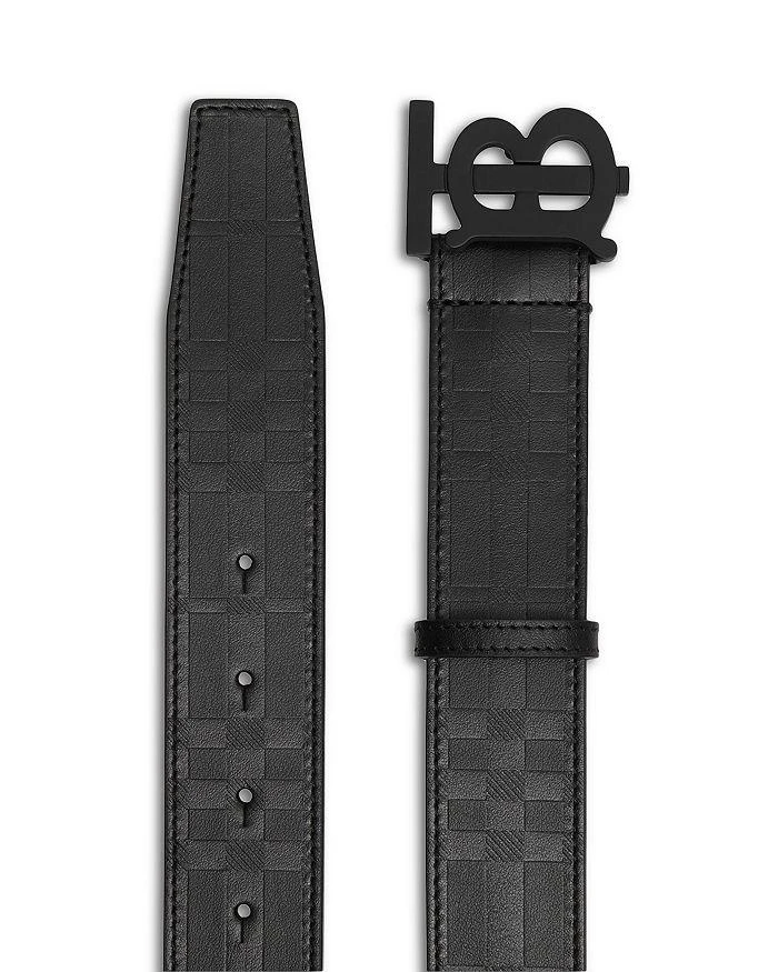 商品Burberry|Men's Embossed Check Leather Belt,价格¥2290,第2张图片详细描述