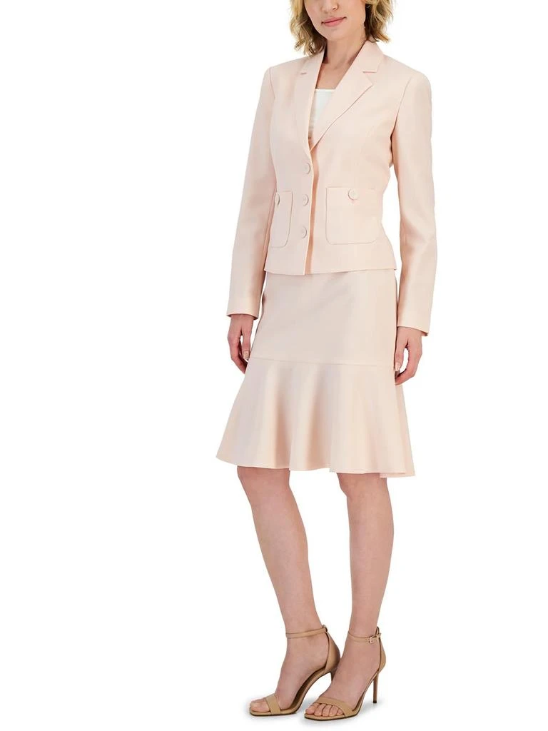 商品Le Suit|Petites Womens 2PC Work Wear Three-Button Suit,价格¥937,第1张图片