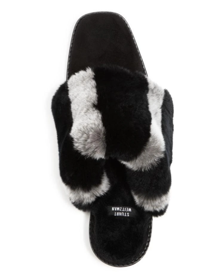 商品Stuart Weitzman|Women's Furgetit Rabbit Fur and Suede Mules,价格¥2318,第3张图片详细描述