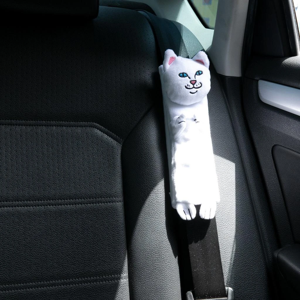 商品RIPNDIP|Nermal Seat Belt Cover (White),价格¥122,第4张图片详细描述