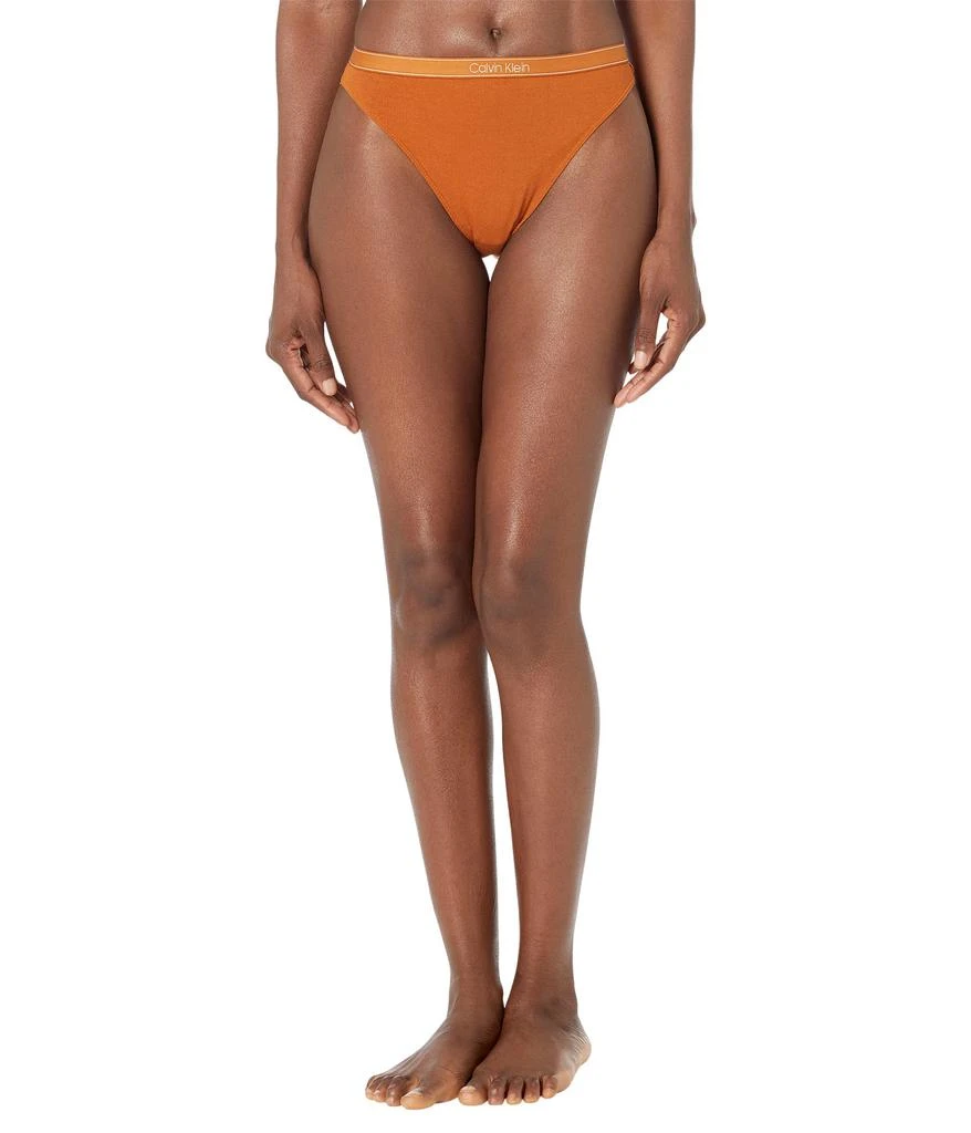 商品Calvin Klein|Pure Rib High Leg Bikini,价格¥111,第1张图片