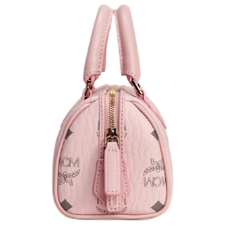 商品[国内直发] MCM|拉链开合 皮革 斜挎包 迷你 女款 轻雾粉,价格¥7172,第4张图片详细描述
