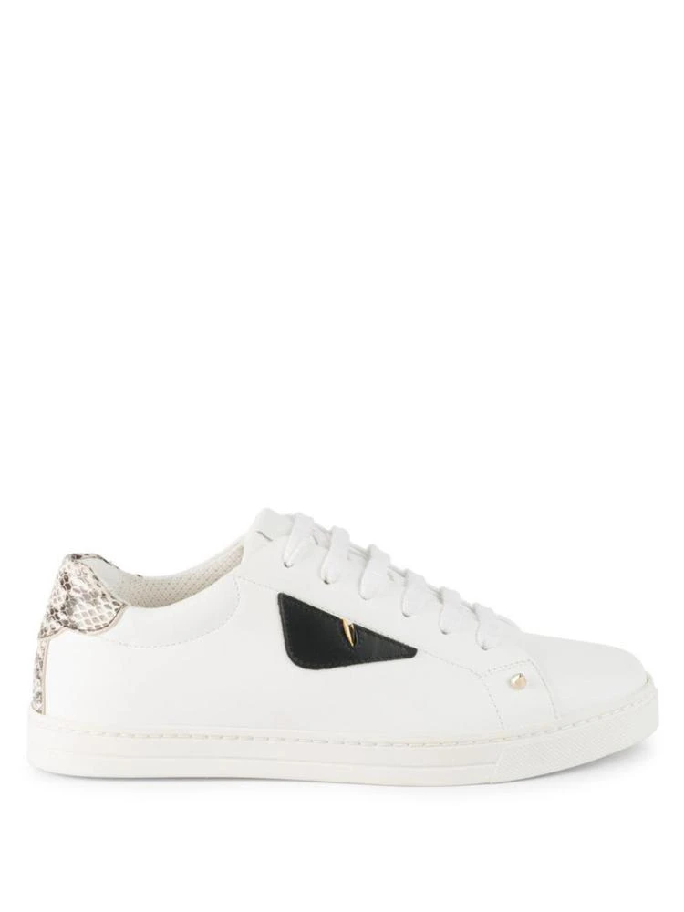 商品Fendi|Fendi - Textured Leather Sneakers,价格¥3425,第5张图片详细描述