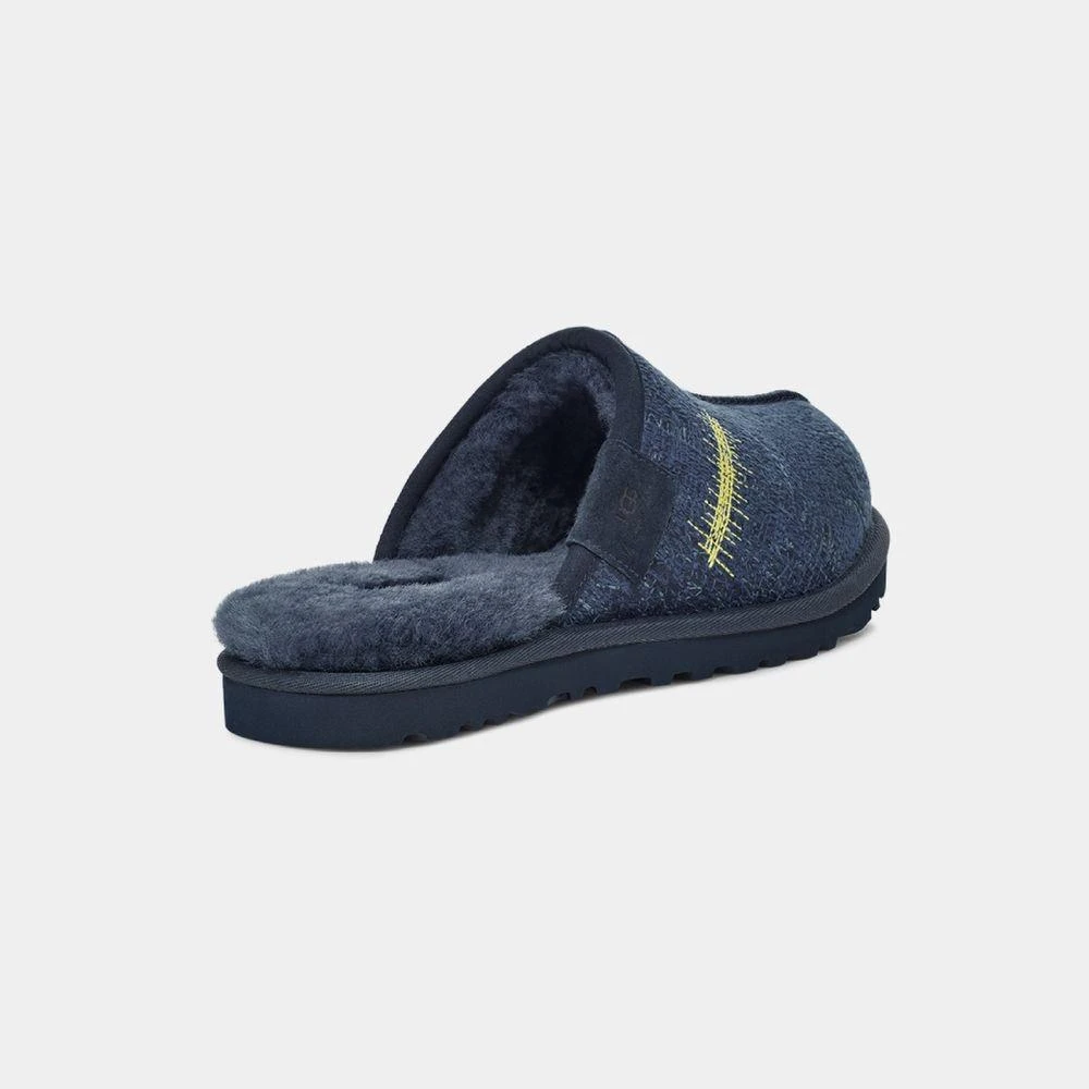 商品UGG|Embroidered Slide - Calfskin - Blue,价格¥1223,第3张图片详细描述